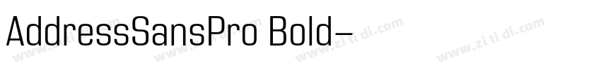 AddressSansPro Bold字体转换